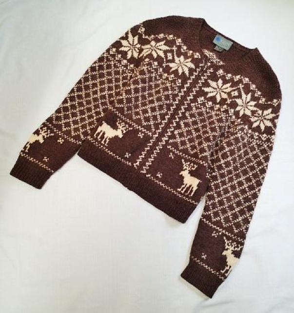 ��SQUAW LALLEY�^��100%�@�m���f�B�b�N���@�f�U�C���J�[�f�B�K���^�T�C�YM �� �����t�@�b�V������ 