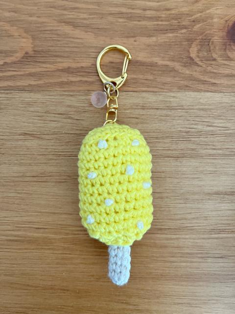 ハンドメイド♪ 手編みレモンアイスキーホルダー < 女性ファッション  ハンドメイド♪ 手編みレモンアイスキーホルダー  < 女性ファッションの