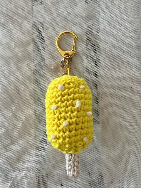 ハンドメイド♪ 手編みレモンアイスキーホルダー < 女性ファッション  ハンドメイド♪ 手編みレモンアイスキーホルダー < 女性ファッションの