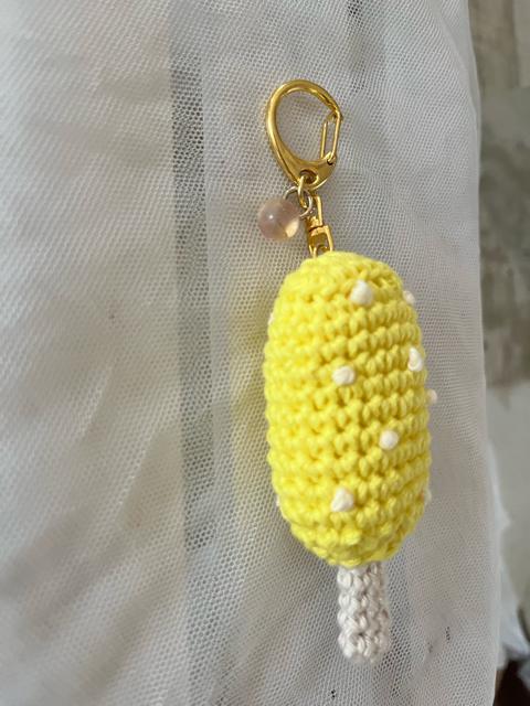 ハンドメイド♪ 手編みレモンアイスキーホルダー < 女性ファッション  ハンドメイド♪ 手編みレモンアイスキーホルダー < 女性ファッションの