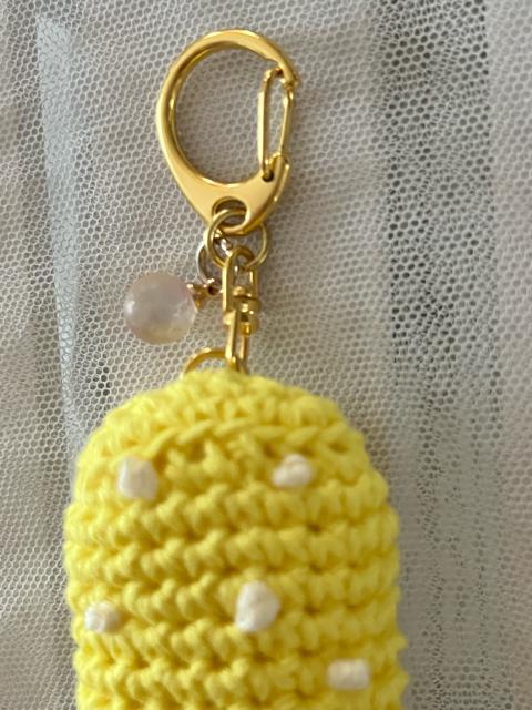 ハンドメイド♪ 手編みレモンアイスキーホルダー < 女性ファッション  ハンドメイド♪ 手編みレモンアイスキーホルダー < 女性ファッションの