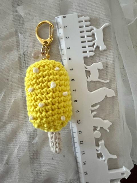 ハンドメイド♪ 手編みレモンアイスキーホルダー < 女性ファッション  ハンドメイド♪ 手編みレモンアイスキーホルダー < 女性ファッションの