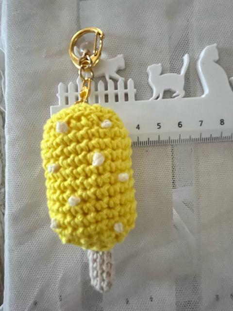 ハンドメイド♪ 手編みレモンアイスキーホルダー < 女性ファッション  ハンドメイド♪ 手編みレモンアイスキーホルダー < 女性ファッションの