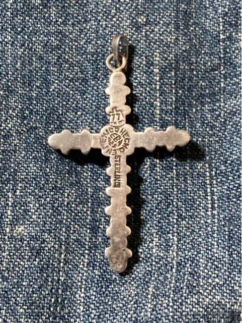 メキシコ製 ビンテージ クロス 十字架 ネックレス ペンダント ターコイズ? メンズ レディース シルバー スターリング < 男性アクセサリー/時計  メキシコ製 ビンテージ クロス 十字架 ネックレス ペンダント ターコイズ? メンズ レディース シルバー スターリング < 男性アクセサリー/時計の