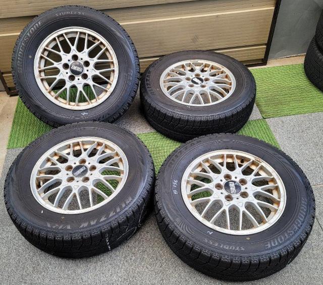 レア 希少品 鍛造 FORGED ミツビシ純正OP BBS 16in 6J +46 PCD114.3 ブリヂストン BLIZZAK < 自動車/バイク レア 希少品 鍛造 FORGED ミツビシ純正OP BBS 16in 6J +46 PCD114.3 ブリヂストン BLIZZAK < 自動車/バイク