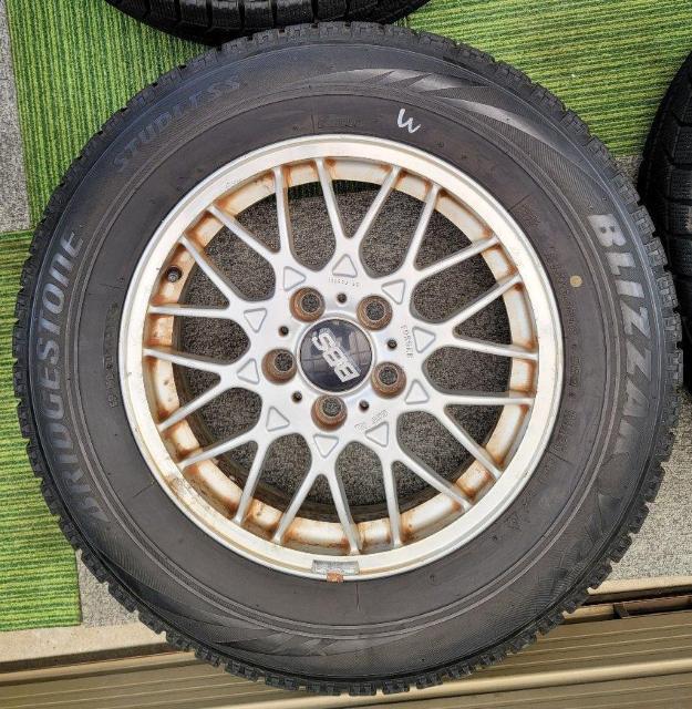 レア 希少品 鍛造 FORGED ミツビシ純正OP BBS 16in 6J +46 PCD114.3 ブリヂストン BLIZZAK < 自動車/バイク レア 希少品 鍛造 FORGED ミツビシ純正OP BBS 16in 6J +46 PCD114.3 ブリヂストン BLIZZAK < 自動車/バイク