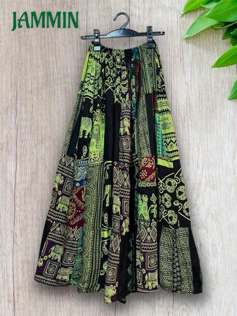 パッチワークフレアスカート アジアン ロングスカート ヒッピー エスニック < 女性ファッション パッチワークフレアスカート アジアン ロングスカート ヒッピー エスニック < 女性ファッションの