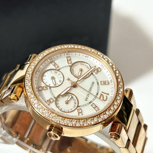 MICHAEL KORS �}�C�P���R�[�X MK-5616 QZ �N�H�[�c ���C���X�g�[�� �x�[�� �S�[���h ���f�B�[�X �r���v �� �u�����h�� 