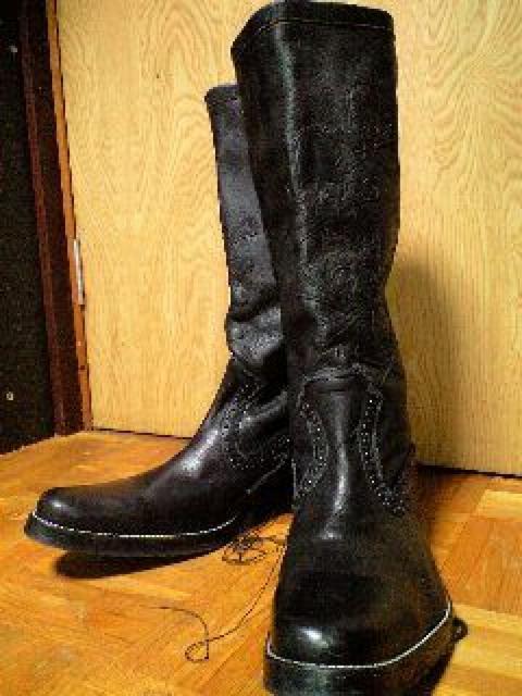 hyde着新品ロエン ヒロムタカハラ スカルパッチミックスレザーロングブーツ 42ハーフ < ブランド hyde着新品ロエン ヒロムタカハラ スカルパッチミックスレザーロングブーツ 42ハーフ < ブランドの