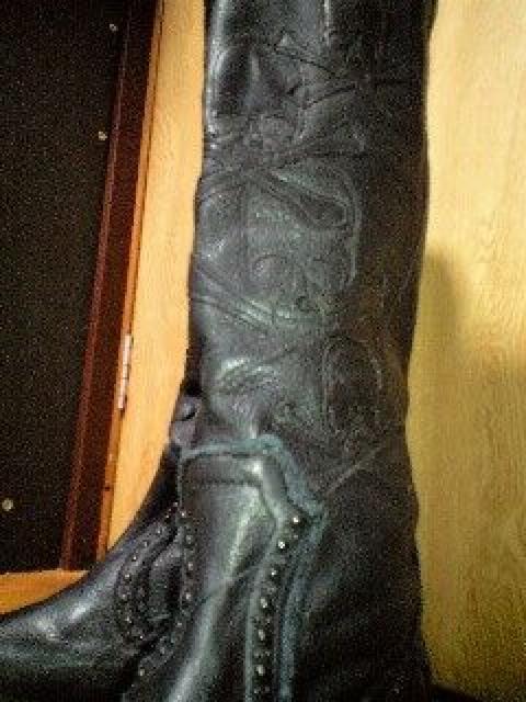 hyde着新品ロエン ヒロムタカハラ スカルパッチミックスレザーロングブーツ 42ハーフ < ブランド hyde着新品ロエン ヒロムタカハラ スカルパッチミックスレザーロングブーツ 42ハーフ < ブランドの