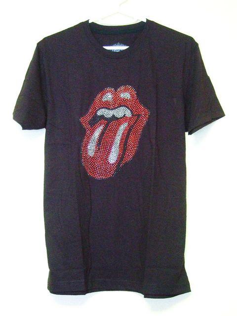 ★ロックTシャツ★The Rolling Stones★ラインストーン★ローリングストーンズ★L★ < 男性ファッション  ★ロックTシャツ★The Rolling Stones★ラインストーン★ローリングストーンズ★L★  < 男性ファッションの