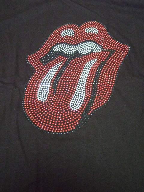★ロックTシャツ★The Rolling Stones★ラインストーン★ローリングストーンズ★L★ < 男性ファッション  ★ロックTシャツ★The Rolling Stones★ラインストーン★ローリングストーンズ★L★ < 男性ファッションの