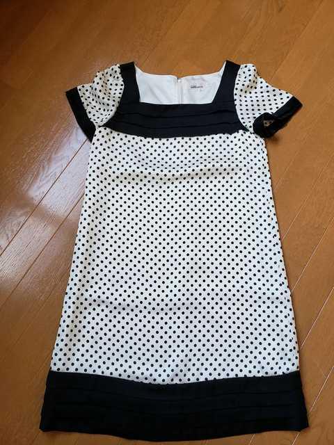☆美品☆CLEAR IMPRESSION☆白黒水玉ワンピース☆2 (9号) < ブランド ☆美品☆CLEAR IMPRESSION☆白黒水玉ワンピース☆2 (9号) < ブランドの