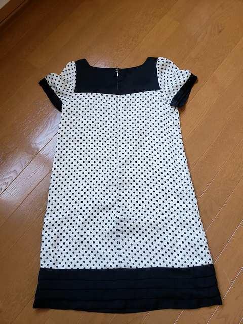 ☆美品☆CLEAR IMPRESSION☆白黒水玉ワンピース☆2 (9号) < ブランド ☆美品☆CLEAR IMPRESSION☆白黒水玉ワンピース☆2 (9号) < ブランドの