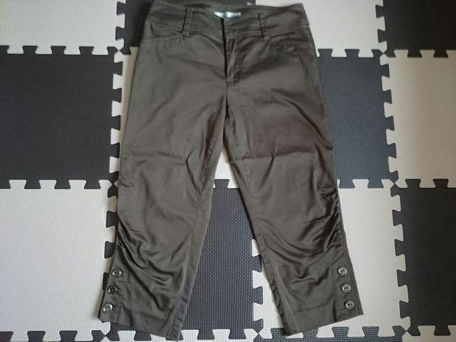 LINK IT ALL リンクイットオール☆クロップドパンツ★カーキブラウン☆ストレッチ★ < ブランド LINK IT ALL リンクイットオール☆クロップドパンツ★カーキブラウン☆ストレッチ★ < ブランドの