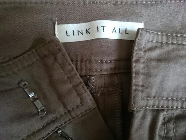 LINK IT ALL リンクイットオール☆クロップドパンツ★カーキブラウン☆ストレッチ★ < ブランド LINK IT ALL リンクイットオール☆クロップドパンツ★カーキブラウン☆ストレッチ★ < ブランドの