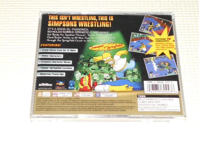 PS★THE SIMPSONS WRESTLING 海外版 < ゲーム本体/ソフト  PS★THE SIMPSONS WRESTLING 海外版 < ゲーム本体/ソフトの