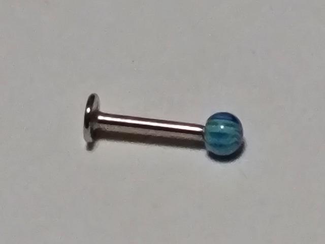 送料無料/サージカルステンレスボディピアス16G/ポスト8mm/マーブルブルー&グリーン < 男性アクセサリー/時計  送料無料/サージカルステンレスボディピアス16G/ポスト8mm/マーブルブルー&グリーン  < 男性アクセサリー/時計の