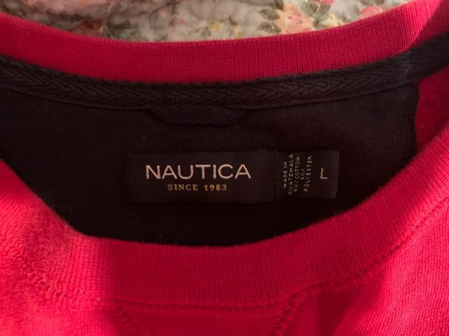 NAUTICA ノーティカ サイズL. スウェット 赤色 送料無事 < ブランド  NAUTICA ノーティカ サイズL. スウェット 赤色 送料無事 < ブランドの