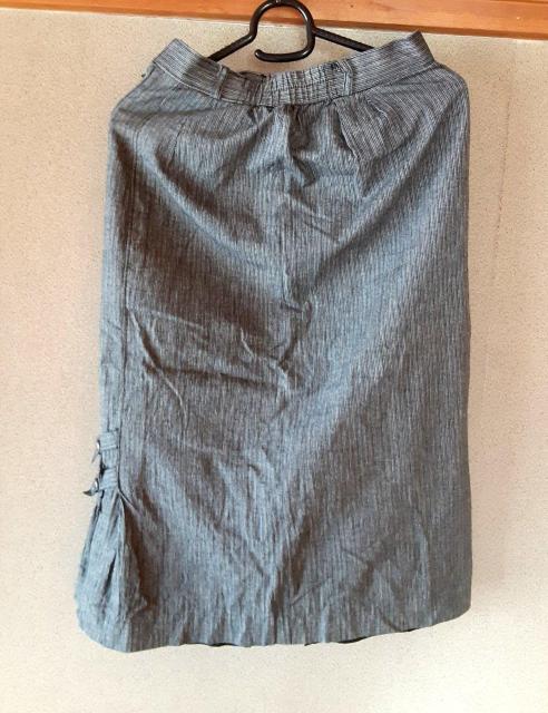 スカート 膝下丈 フレアスカート タイトスカート 日本製 アンジェリカ裏地付き M クリーニング済み グレー ブラック レディース < 女性ファッション  スカート 膝下丈 フレアスカート タイトスカート 日本製 アンジェリカ裏地付き M クリーニング済み グレー ブラック レディース  < 女性ファッションの