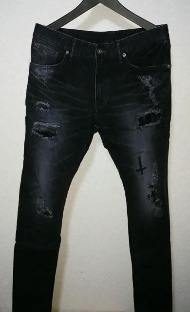 lgb クロス レザーパッチデニム st103 l.g.b. ルグランブルー hyde 長渕 yasu < ブランド  lgb クロス レザーパッチデニム st103 l.g.b. ルグランブルー hyde 長渕 yasu  < ブランドの