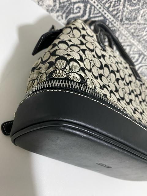 【良品】COACH コーチ ミニシグネチャー キャンバス×レザー ハンドバッグ < ブランド  【良品】COACH コーチ ミニシグネチャー キャンバス×レザー ハンドバッグ < ブランドの