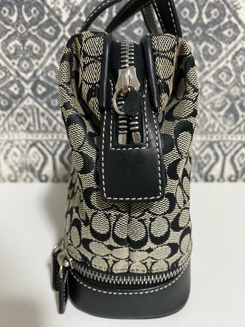 【良品】COACH コーチ ミニシグネチャー キャンバス×レザー ハンドバッグ < ブランド  【良品】COACH コーチ ミニシグネチャー キャンバス×レザー ハンドバッグ < ブランドの