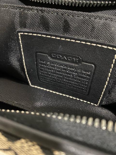 【良品】COACH コーチ ミニシグネチャー キャンバス×レザー ハンドバッグ < ブランド  【良品】COACH コーチ ミニシグネチャー キャンバス×レザー ハンドバッグ < ブランドの