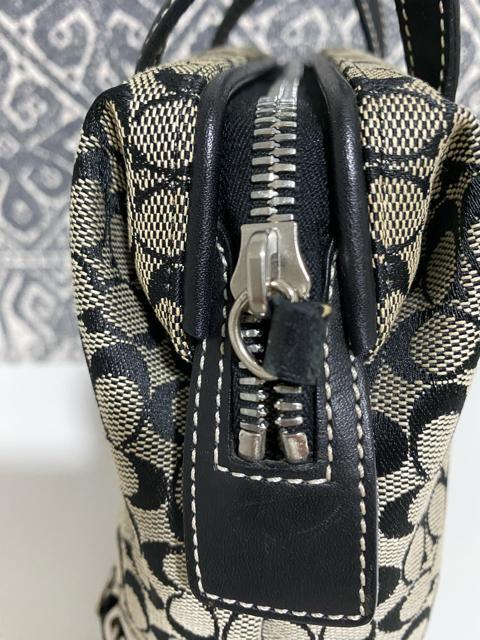 【良品】COACH コーチ ミニシグネチャー キャンバス×レザー ハンドバッグ < ブランド  【良品】COACH コーチ ミニシグネチャー キャンバス×レザー ハンドバッグ < ブランドの