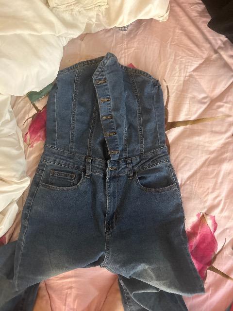 SHEIN肩出しオーバーオール < 女性ファッション SHEIN肩出しオーバーオール < 女性ファッションの