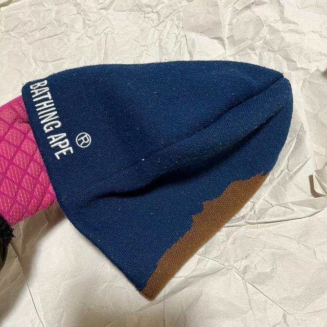 yA BATHING APEz APE HEAD KNIT CAP / F r[j[ jbgX GCv  uh 