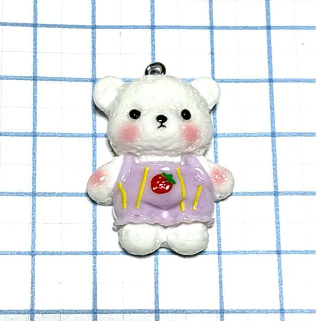 1223 紫色 苺のロンパースの熊ちゃん 1個 くまクマ 動物 アクセサリーチャーム 樹脂パーツ 大きめ ハンドメイド材料 < ペット/手芸/園芸 1223 紫色 苺のロンパースの熊ちゃん 1個 くまクマ 動物 アクセサリーチャーム 樹脂パーツ 大きめ ハンドメイド材料 < ペット/手芸/園芸の