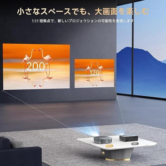 【1.1:1短焦点・Netflix公式ライセンス】iSinbox プロジェクター 家庭用 小型 1200Ansi 4K対応 グレー < 家電/AV 【1.1:1短焦点・Netflix公式ライセンス】iSinbox プロジェクター 家庭用 小型 1200Ansi 4K対応 グレー < 家電/AVの