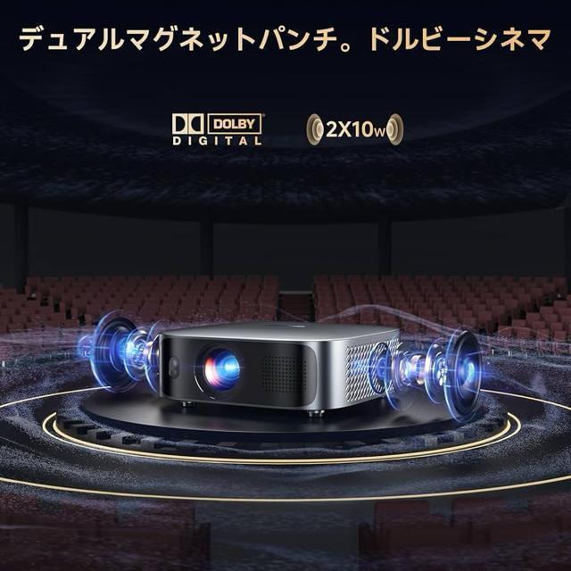 【1.1:1短焦点・Netflix公式ライセンス】iSinbox プロジェクター 家庭用 小型 1200Ansi 4K対応 グレー < 家電/AV 【1.1:1短焦点・Netflix公式ライセンス】iSinbox プロジェクター 家庭用 小型 1200Ansi 4K対応 グレー < 家電/AVの