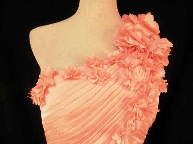 ベビーピンクワンショルフラワー発表会エレガントロングドレス < 女性ファッション ベビーピンクワンショルフラワー発表会エレガントロングドレス < 女性ファッションの