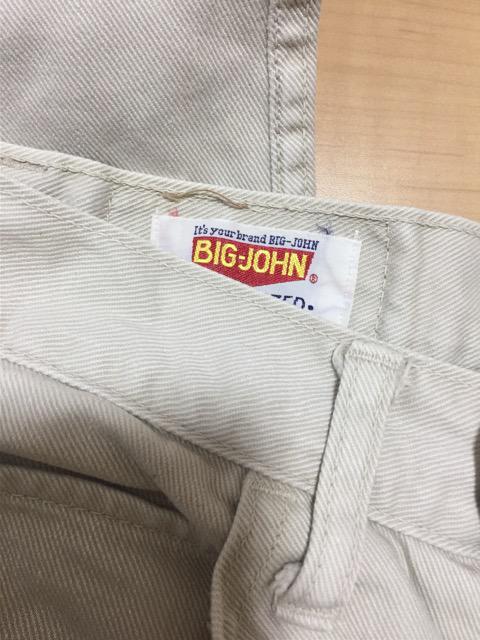 BIG-JOHN  レディース ストレートカラーパンツ  ベージュ 27インチ < ブランド  BIG-JOHN  レディース ストレートカラーパンツ  ベージュ 27インチ < ブランドの