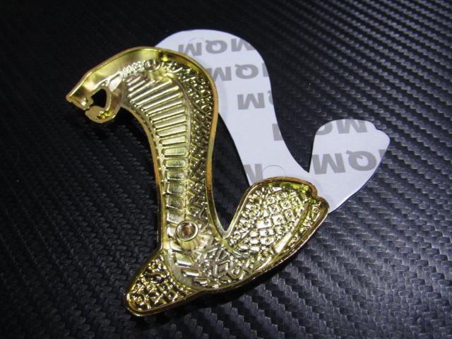 ●1994 マスタング コブラ SVT スネーク GOLD&BLACK 凹凸仕様 メタル製 エンブレム < 自動車/バイク ●1994 マスタング コブラ SVT スネーク GOLD&BLACK 凹凸仕様 メタル製 エンブレム < 自動車/バイク