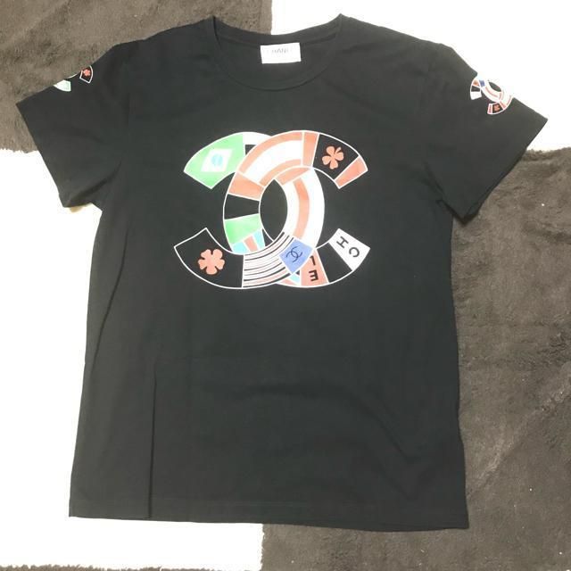 正規品 シャネル ビッグCoCoマルチカラーTシャツ ブラック M 美品 < ブランド  正規品 シャネル ビッグCoCoマルチカラーTシャツ ブラック M 美品  < ブランドの