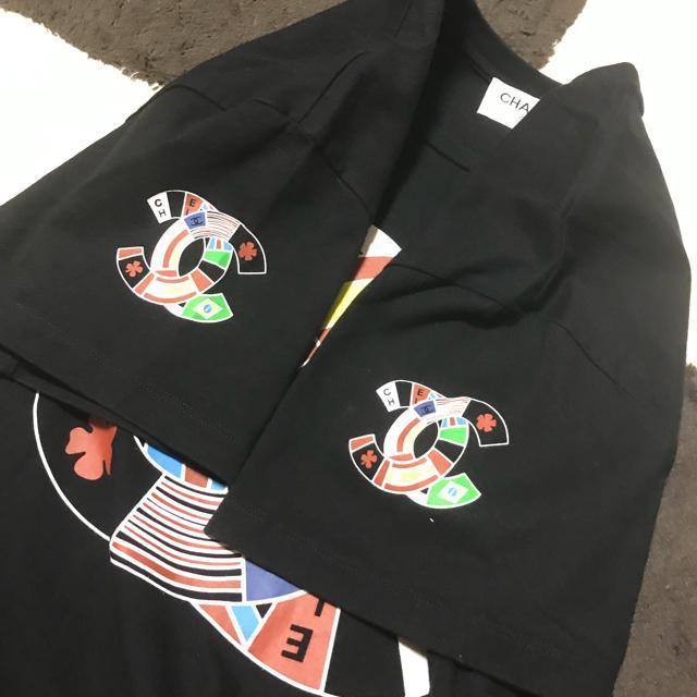 正規品 シャネル ビッグCoCoマルチカラーTシャツ ブラック M 美品 < ブランド  正規品 シャネル ビッグCoCoマルチカラーTシャツ ブラック M 美品 < ブランドの