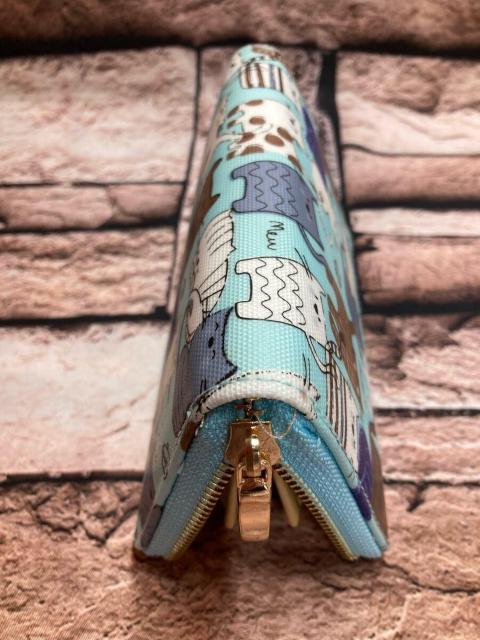 送料無料!可愛い!ネコプリントラウンドファスナータイプ財布(画像から)1個 < 女性ファッション 送料無料!可愛い!ネコプリントラウンドファスナータイプ財布(画像から)1個 < 女性ファッションの