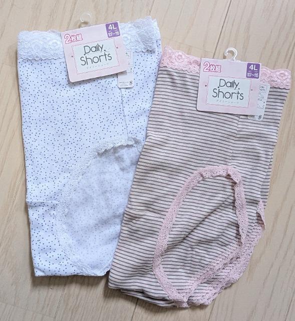 4L★ドット柄ボーダー柄★デイリーショーツ4枚セット★大きいサイズ★新品★送料無料 < 女性ファッション  4L★ドット柄ボーダー柄★デイリーショーツ4枚セット★大きいサイズ★新品★送料無料  < 女性ファッションの
