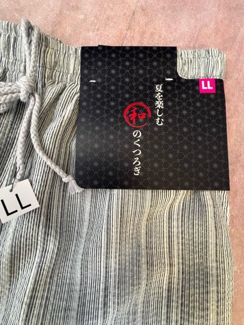 LLサイズ!高貴紳士的!サラッとしじら織り!涼しい素材!和のくつろぎ!両サイド!ポケット付き!ハーフパンツ! < 男性ファッション  LLサイズ!高貴紳士的!サラッとしじら織り!涼しい素材!和のくつろぎ!両サイド!ポケット付き!ハーフパンツ!  < 男性ファッションの