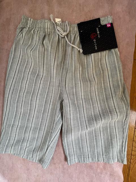 LLサイズ!高貴紳士的!サラッとしじら織り!涼しい素材!和のくつろぎ!両サイド!ポケット付き!ハーフパンツ! < 男性ファッション  LLサイズ!高貴紳士的!サラッとしじら織り!涼しい素材!和のくつろぎ!両サイド!ポケット付き!ハーフパンツ! < 男性ファッションの