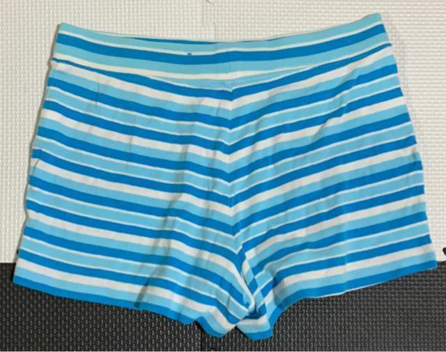 ブルー ボーダー ショートパンツ < 女性ファッション  ブルー ボーダー ショートパンツ < 女性ファッションの