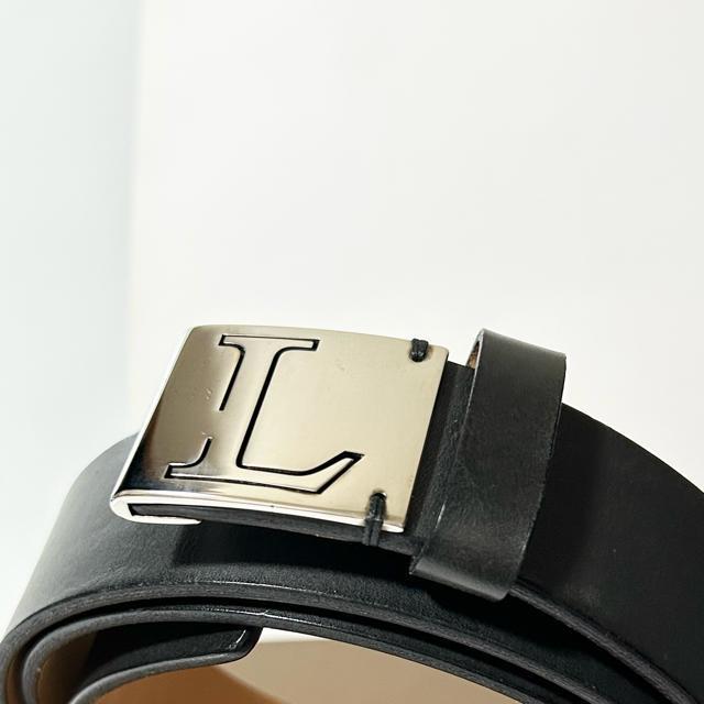 美品 LOEWE ロエベ レザー シルバー金具 ベルト ブラック < ブランド  美品 LOEWE ロエベ レザー シルバー金具 ベルト ブラック < ブランドの