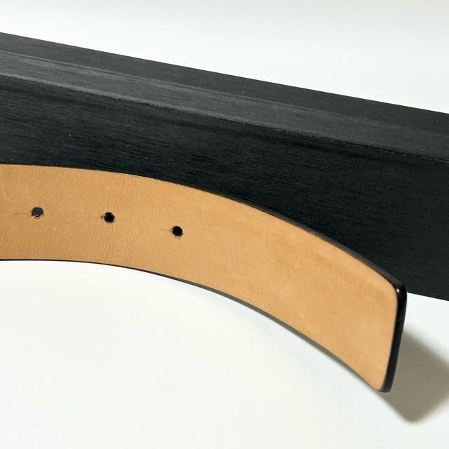 美品 LOEWE ロエベ レザー シルバー金具 ベルト ブラック < ブランド  美品 LOEWE ロエベ レザー シルバー金具 ベルト ブラック < ブランドの