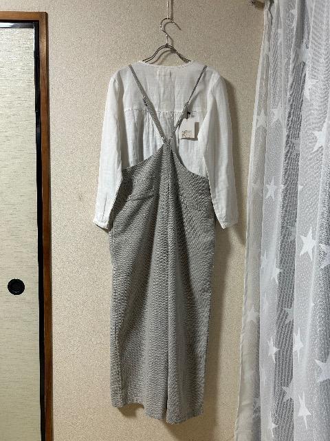新品タグ付きRe:EDITサロペットパンツ& sotohulaコットンブラウス < 女性ファッション  新品タグ付きRe:EDITサロペットパンツ& sotohulaコットンブラウス < 女性ファッションの