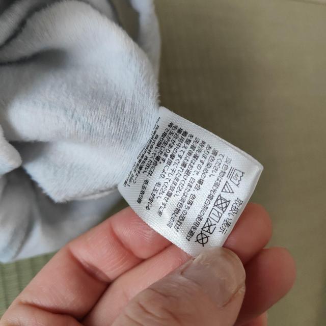 ロンパース 50-60cm 雲模様と茶色の模様 < キッズ/ベビー  ロンパース 50-60cm 雲模様と茶色の模様 < キッズ/ベビーの