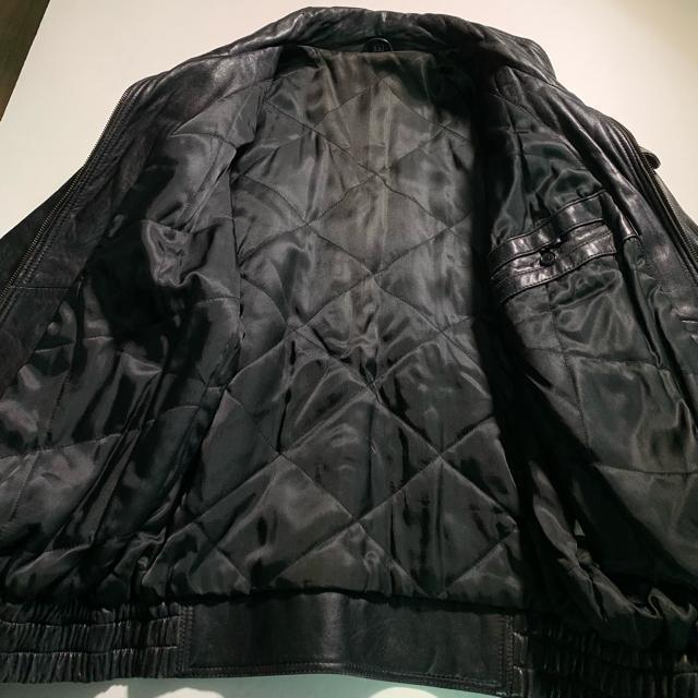 XLサイズ 本革 ダブル ライダースジャケット ブラック 黒 レザージャケット 90's 革ジャン ダブルライダースジャケット < 男性ファッション  XLサイズ 本革 ダブル ライダースジャケット ブラック 黒 レザージャケット 90's 革ジャン ダブルライダースジャケット < 男性ファッションの