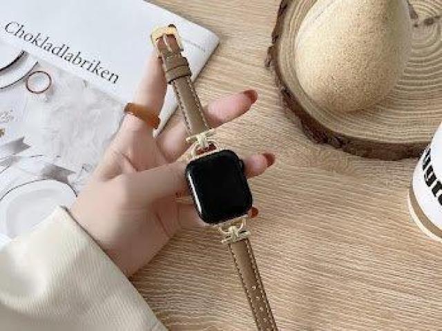 Apple Watch バンド 合皮 42/44/45mm ライトブラウン+ゴールド < 女性アクセサリー/時計 Apple Watch バンド 合皮 42/44/45mm ライトブラウン+ゴールド < 女性アクセサリー/時計の